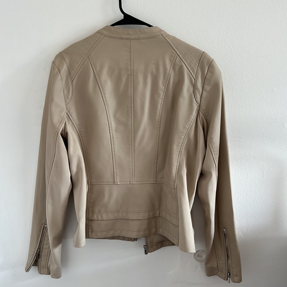 Express Nude Faux-Leather Jacket - Picture 5 of 5